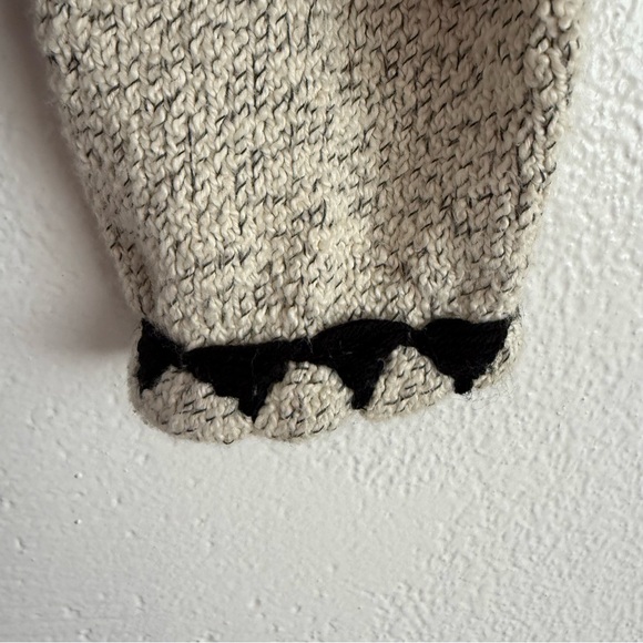 Coldwater Creek Women’s Small SweaterJacket Button Western Aztec Black Cream - Picture 4 of 10